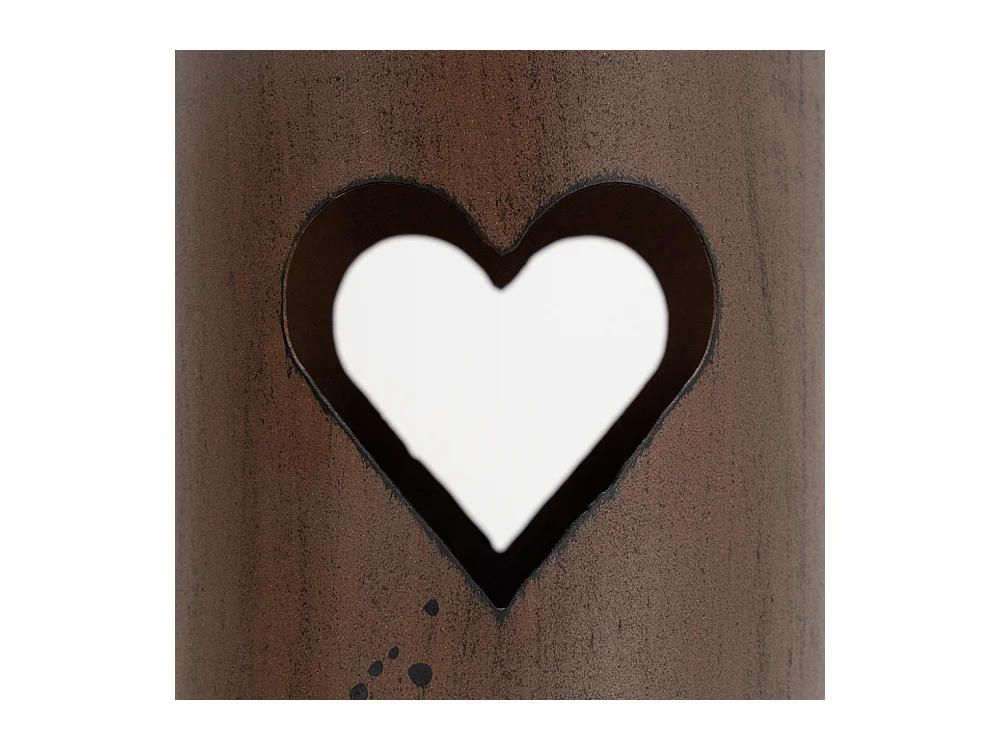 Photophore en métal rouillé (Lot de 3)