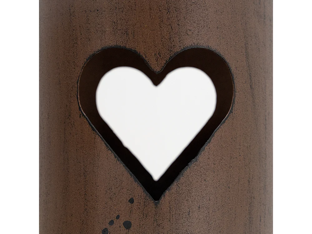 Photophore en métal rouillé (Lot de 3)