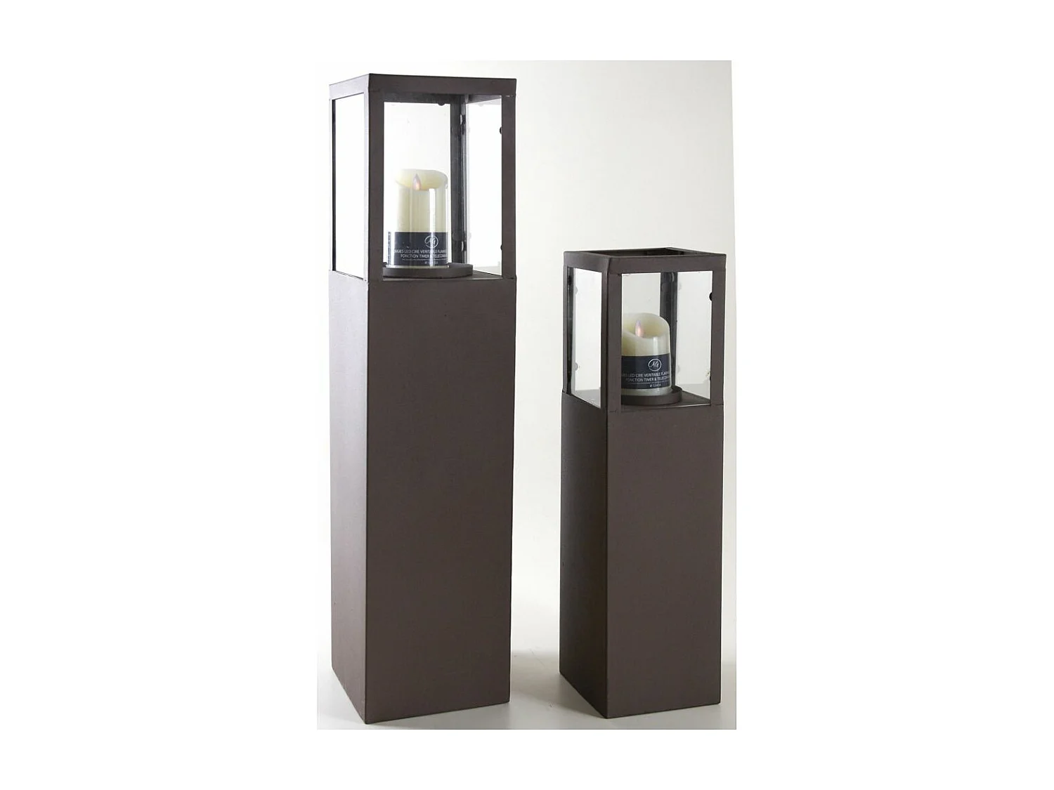 Colonnes en métal Stuart (Lot de 2)