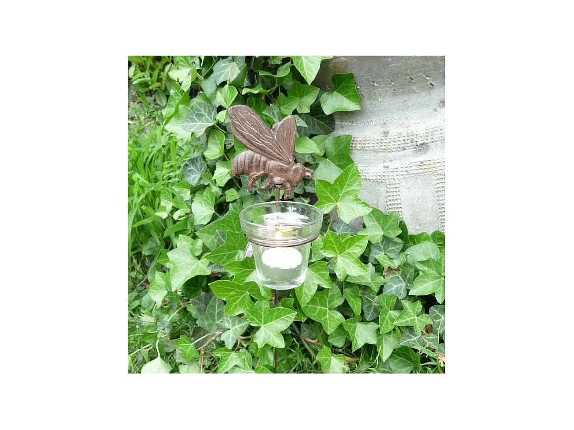 Photophores de jardin sur pique (Lot de 4)