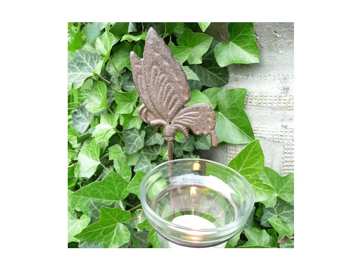 Photophores de jardin sur pique (Lot de 4)