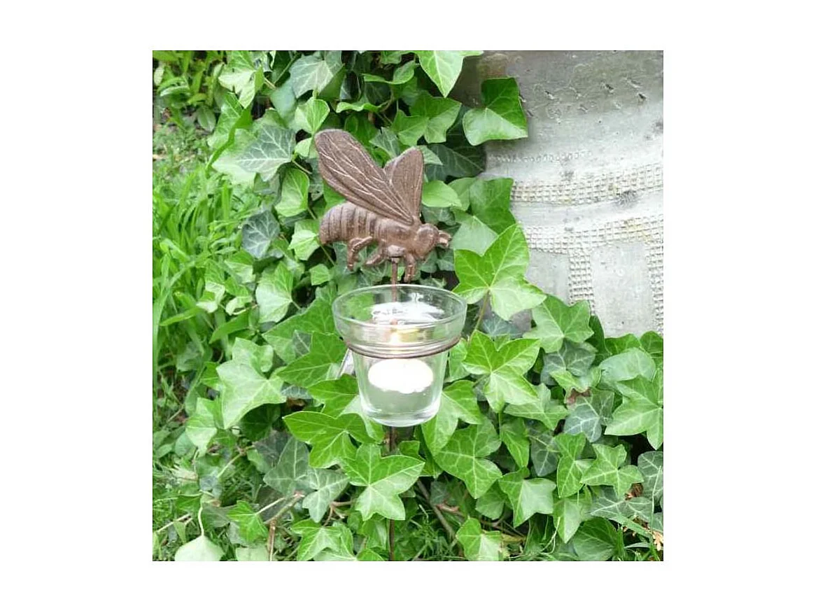 Photophores de jardin sur pique (Lot de 4)