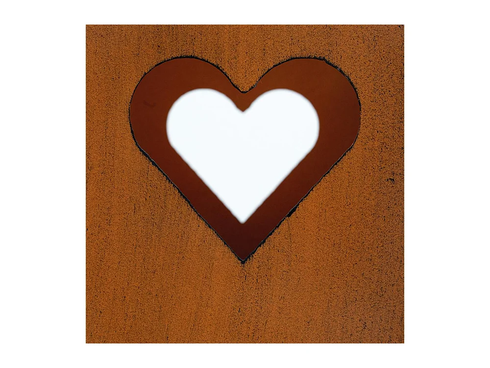 Photophore de jardin en métal rouillé (Lot de 2)