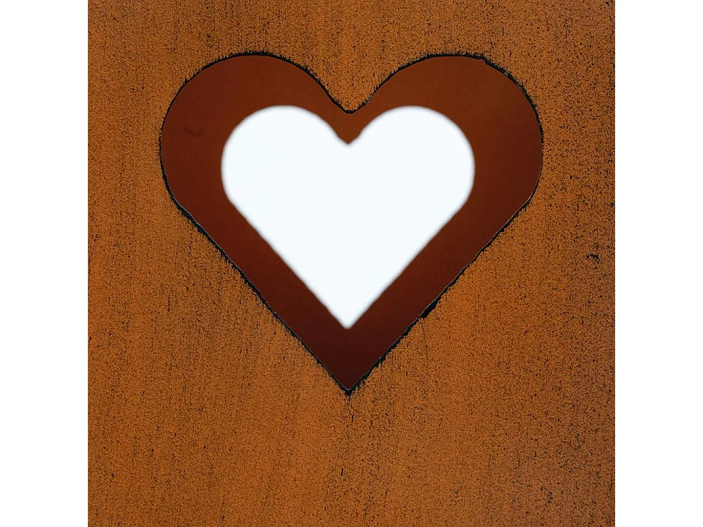 Photophore de jardin en métal rouillé (Lot de 2)