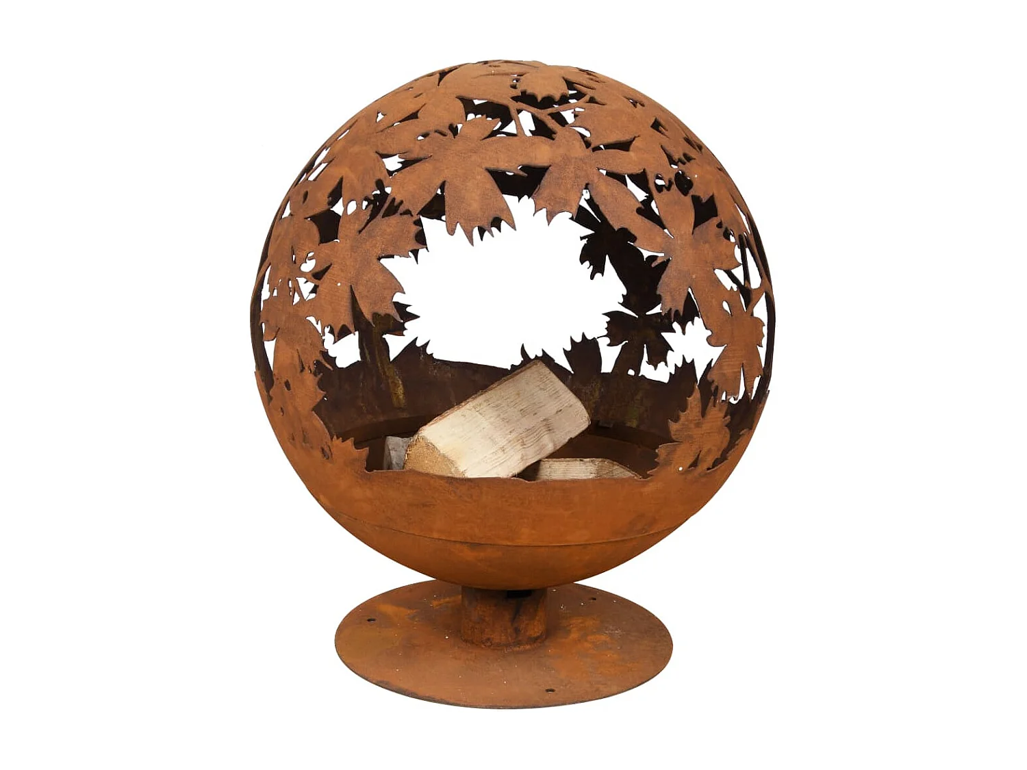 Foyer Design de feuilles Couleur rouille FF293