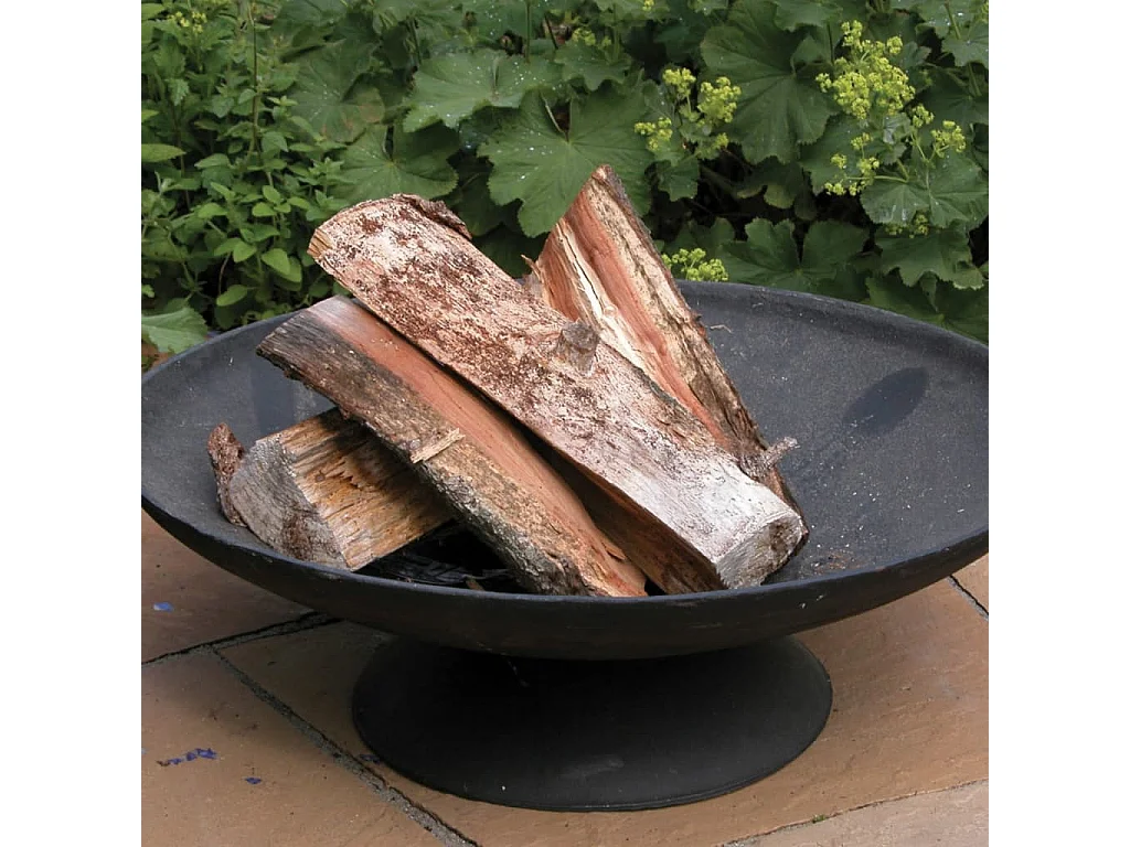 Foyer brasero rond pour bûches en fonte Diamètre 59 cm