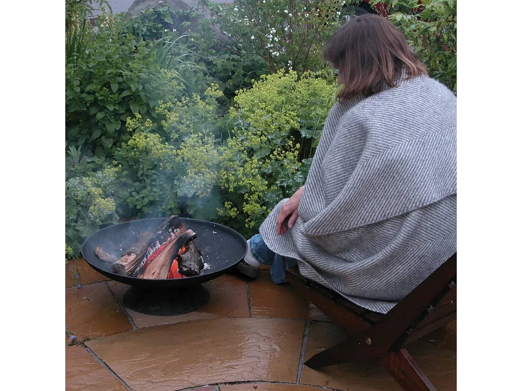 Foyer brasero rond pour bûches en fonte Diamètre 59 cm