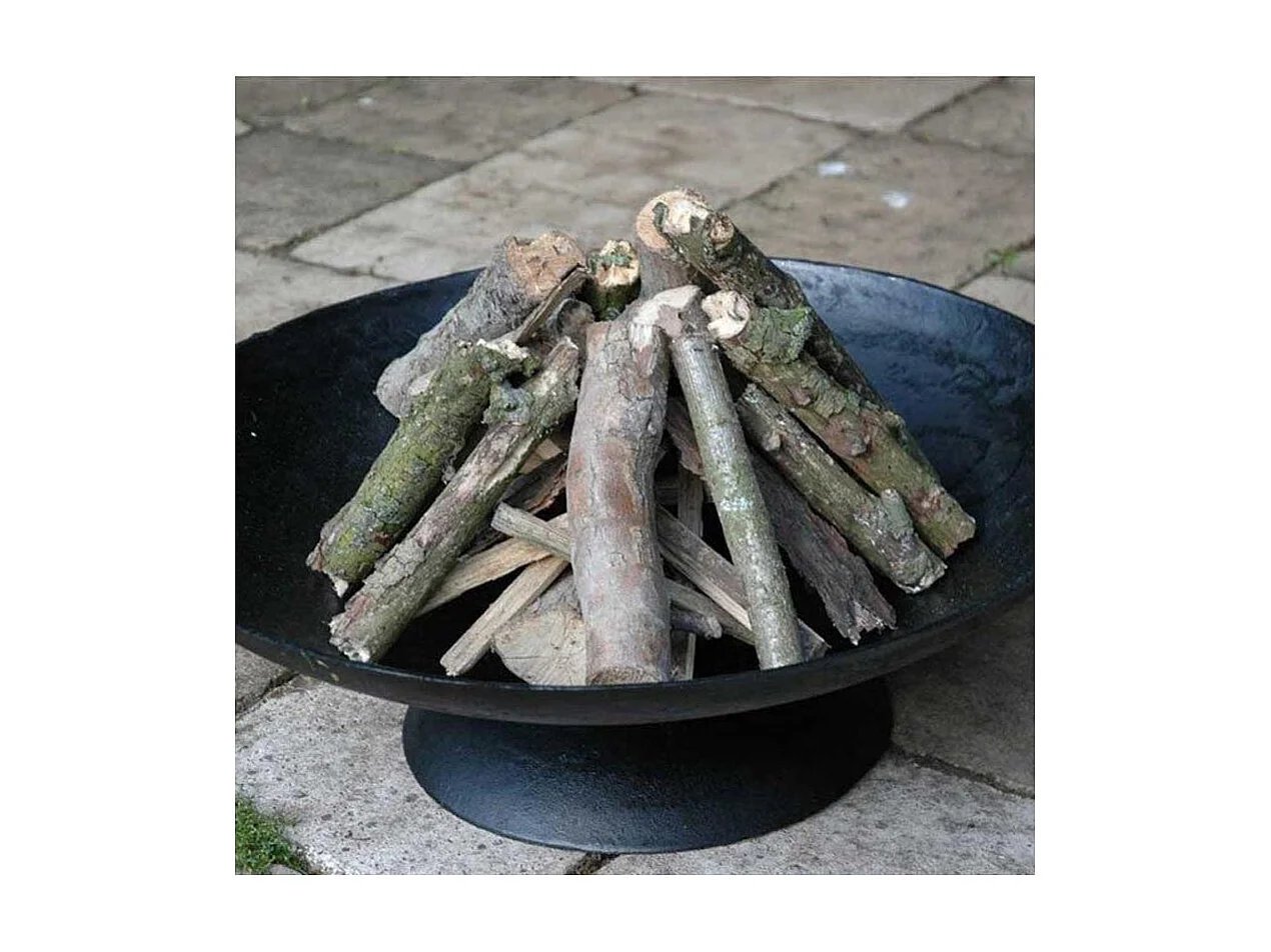 Foyer brasero rond pour bûches en fonte Diamètre 59 cm