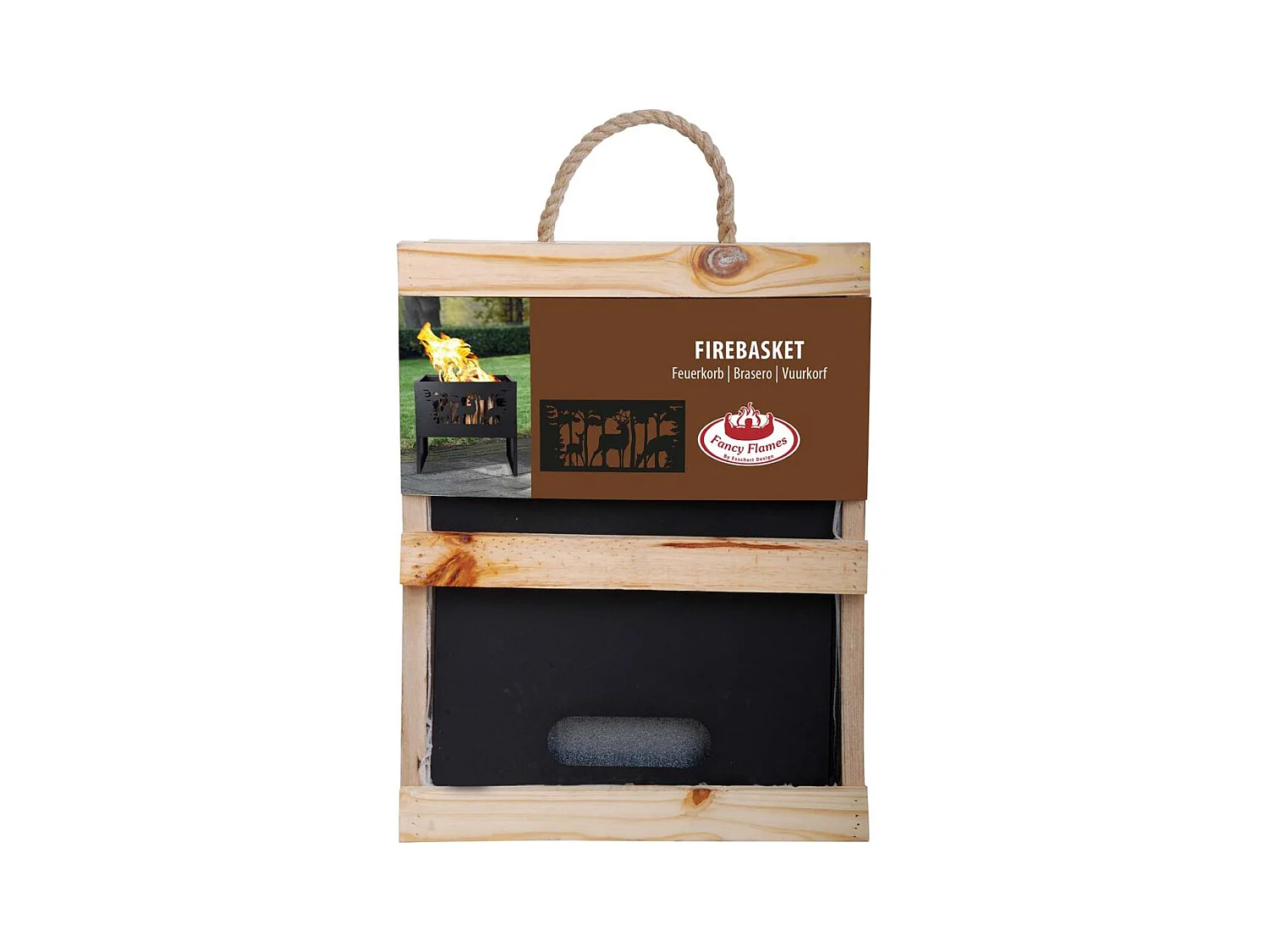 Panier à feu Cerf Rectangulaire