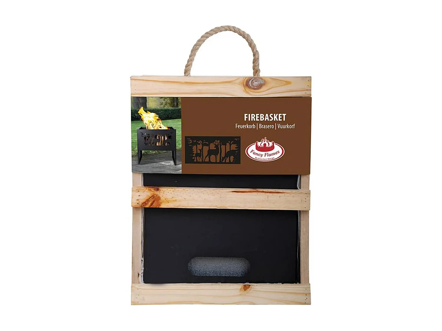 Vuurkorf hert rechthoekig