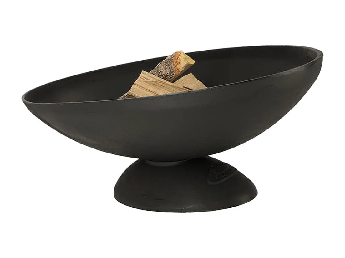 Brasero ovale en fonte