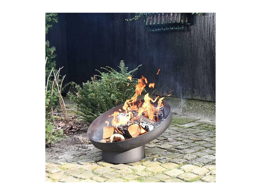 Braciere Inclinato in Acciaio Nero FF402