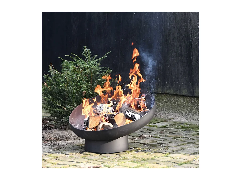 Braciere Inclinato in Acciaio Nero FF402