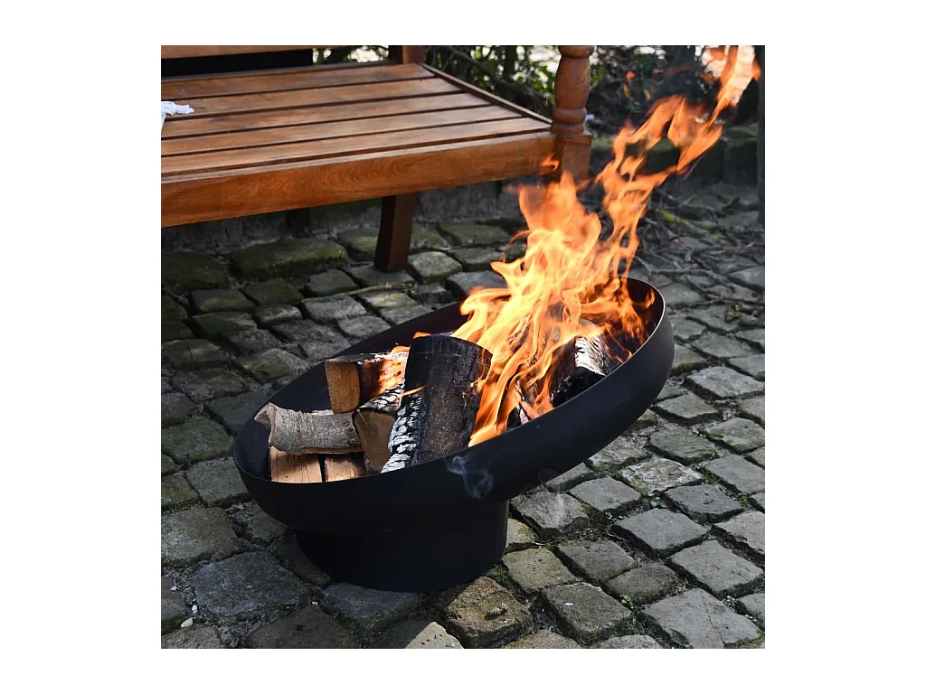 Braciere Inclinato in Acciaio Nero FF402