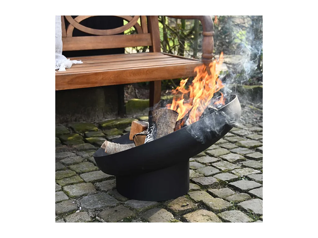 Braciere Inclinato in Acciaio Nero FF402