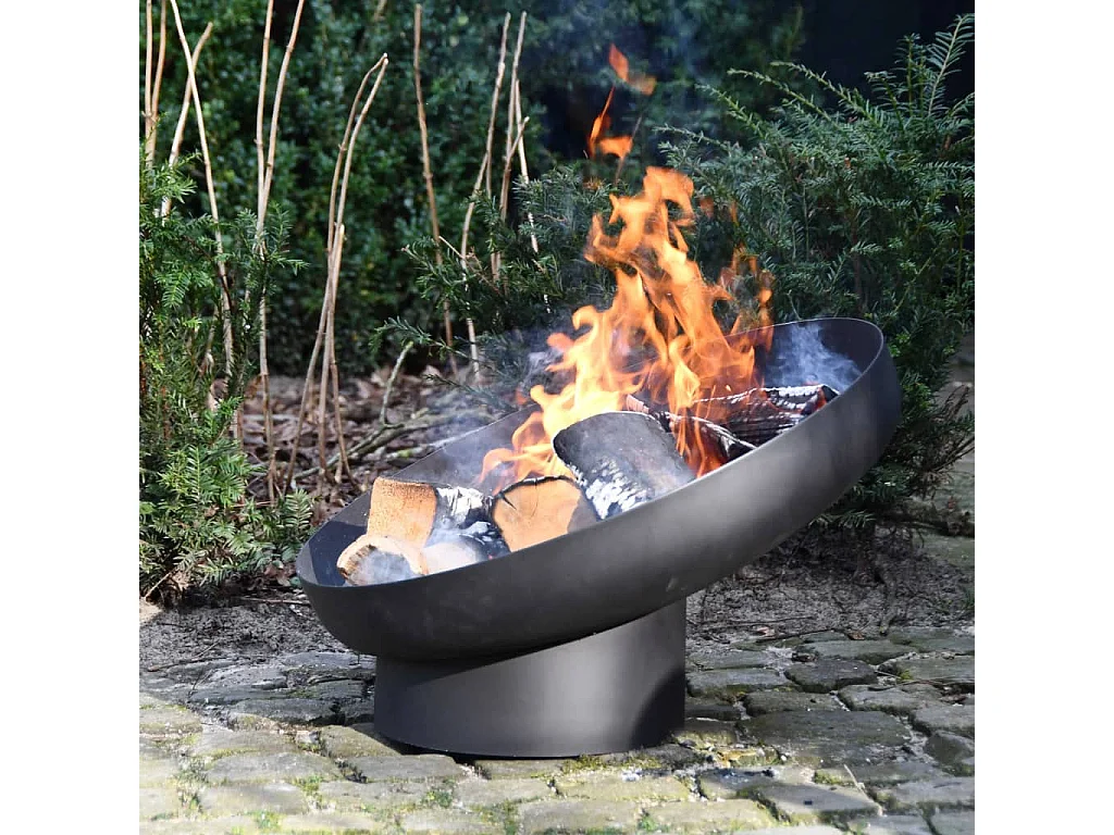 Braciere Inclinato in Acciaio Nero FF402