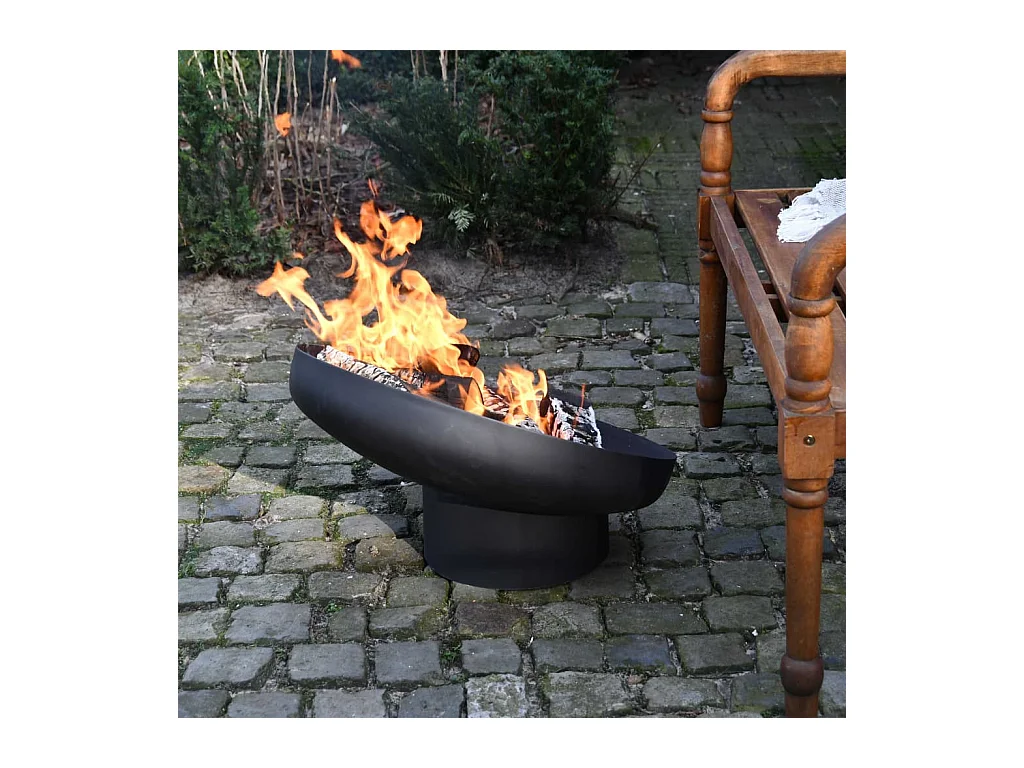 Braciere Inclinato in Acciaio Nero FF402