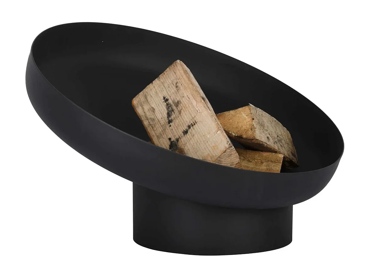 Vasque à feu inclinée Noir Acier FF402
