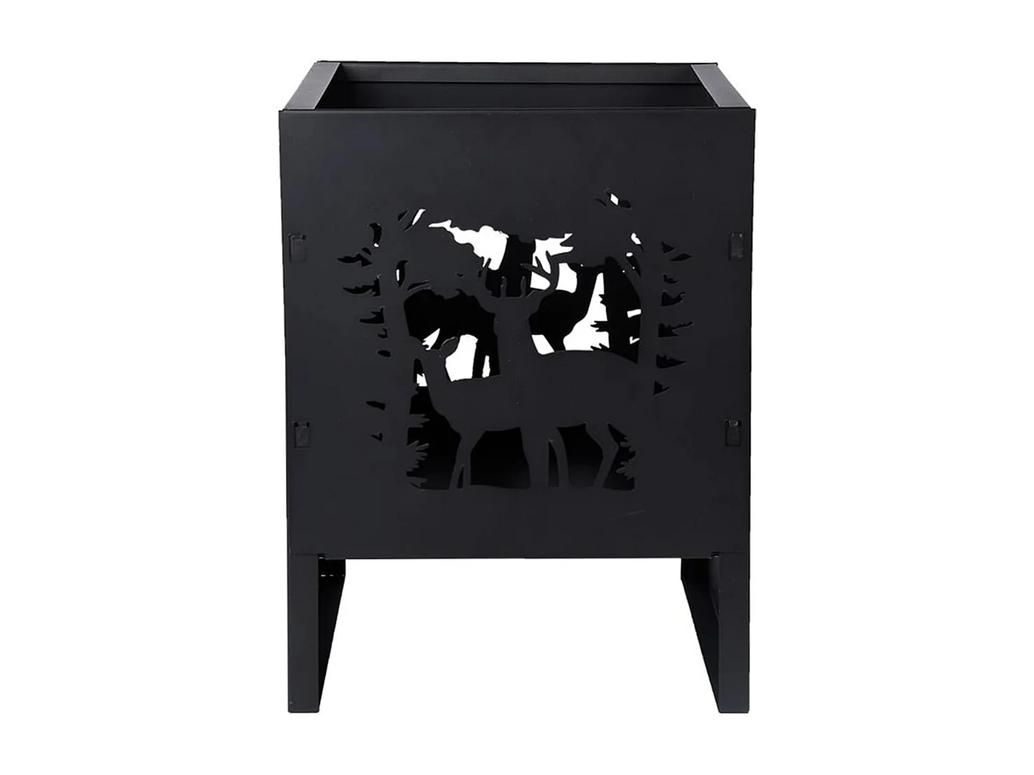 Panier à feu carré Cerf