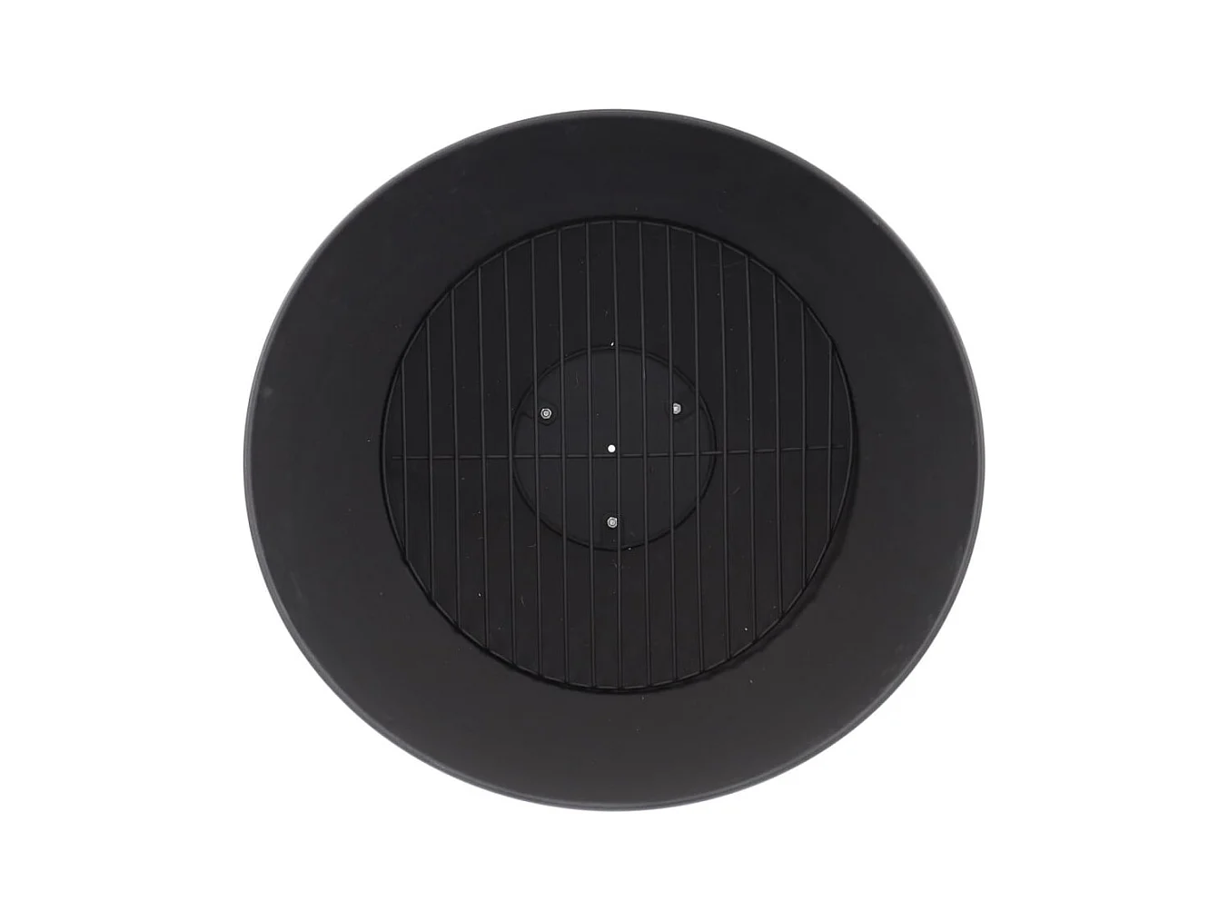 Bol de feu incliné sur disque Noir