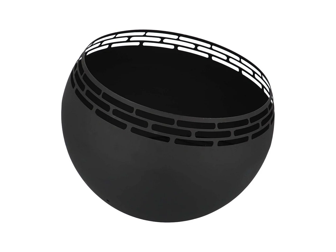 Feuerstelle Kugel Streifen Schwarz