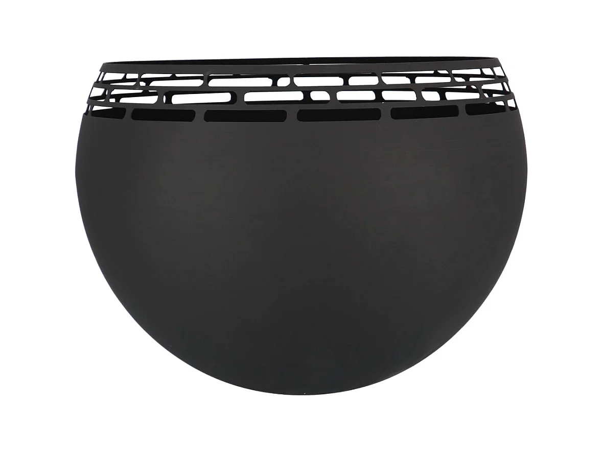 Feuerstelle Kugel Streifen Schwarz