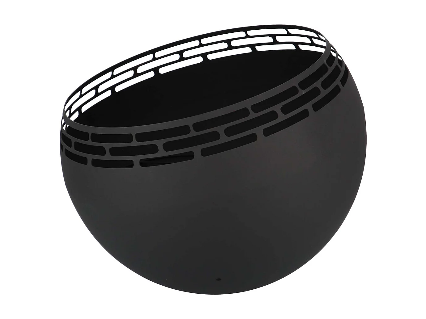 Feuerstelle Kugel Streifen Schwarz
