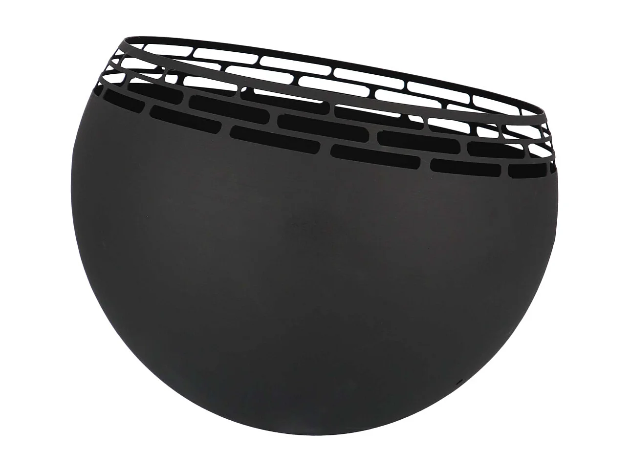 Feuerstelle Kugel Streifen Schwarz