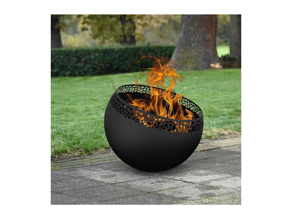 Bol à feu boule moucheté Noir