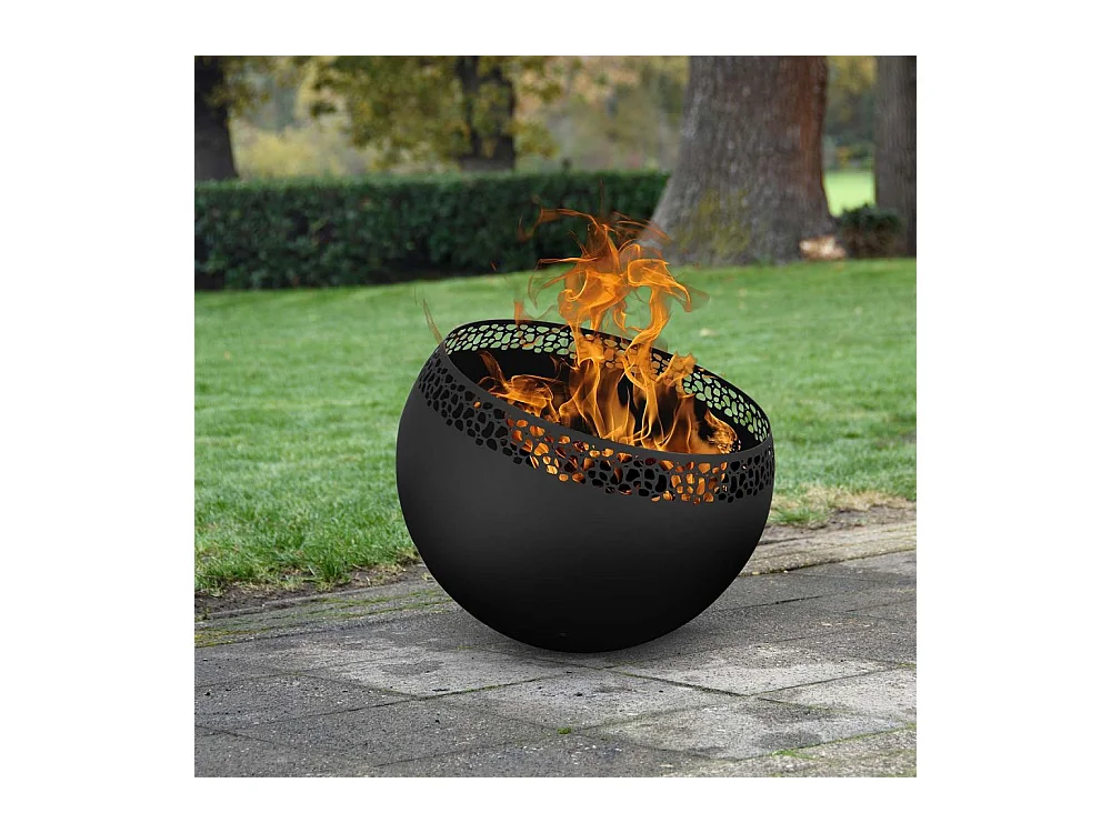 Bol à feu boule moucheté Noir