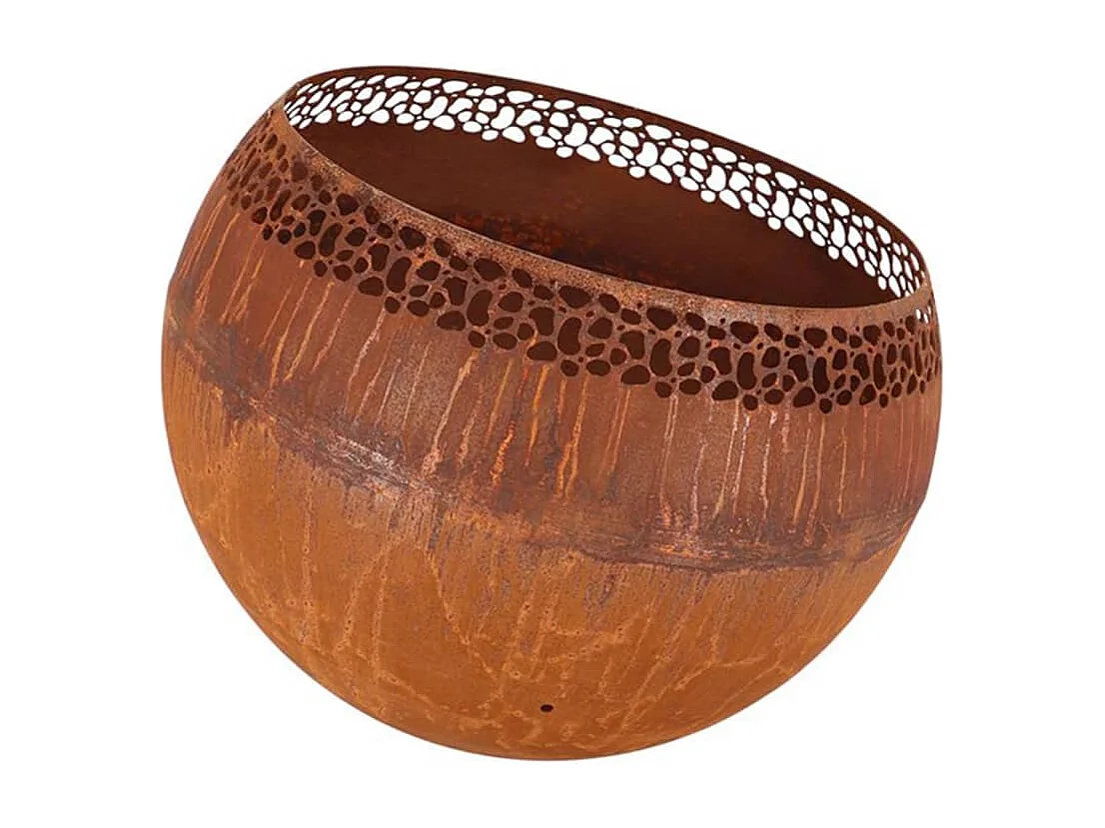 Bol à feu boule moucheté Rouille