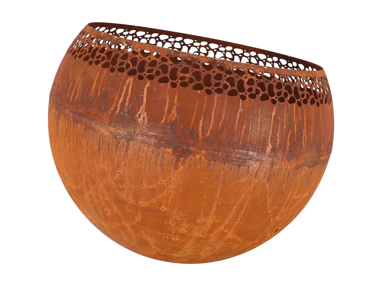 Bol à feu boule moucheté Rouille