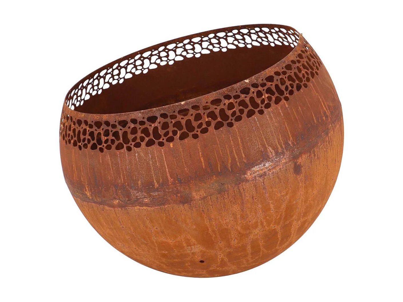 Bol à feu boule moucheté Rouille