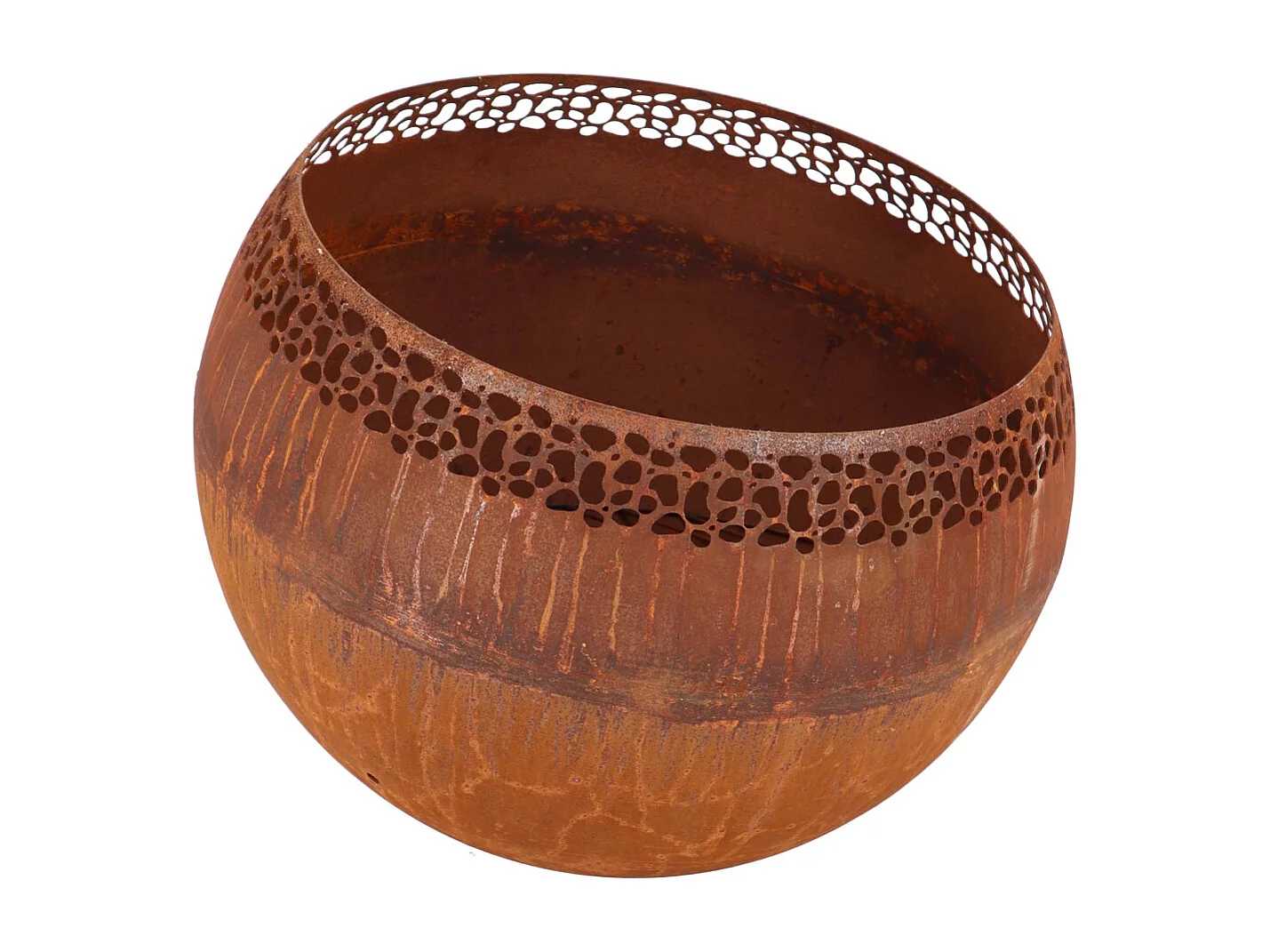 Bol à feu boule moucheté Rouille