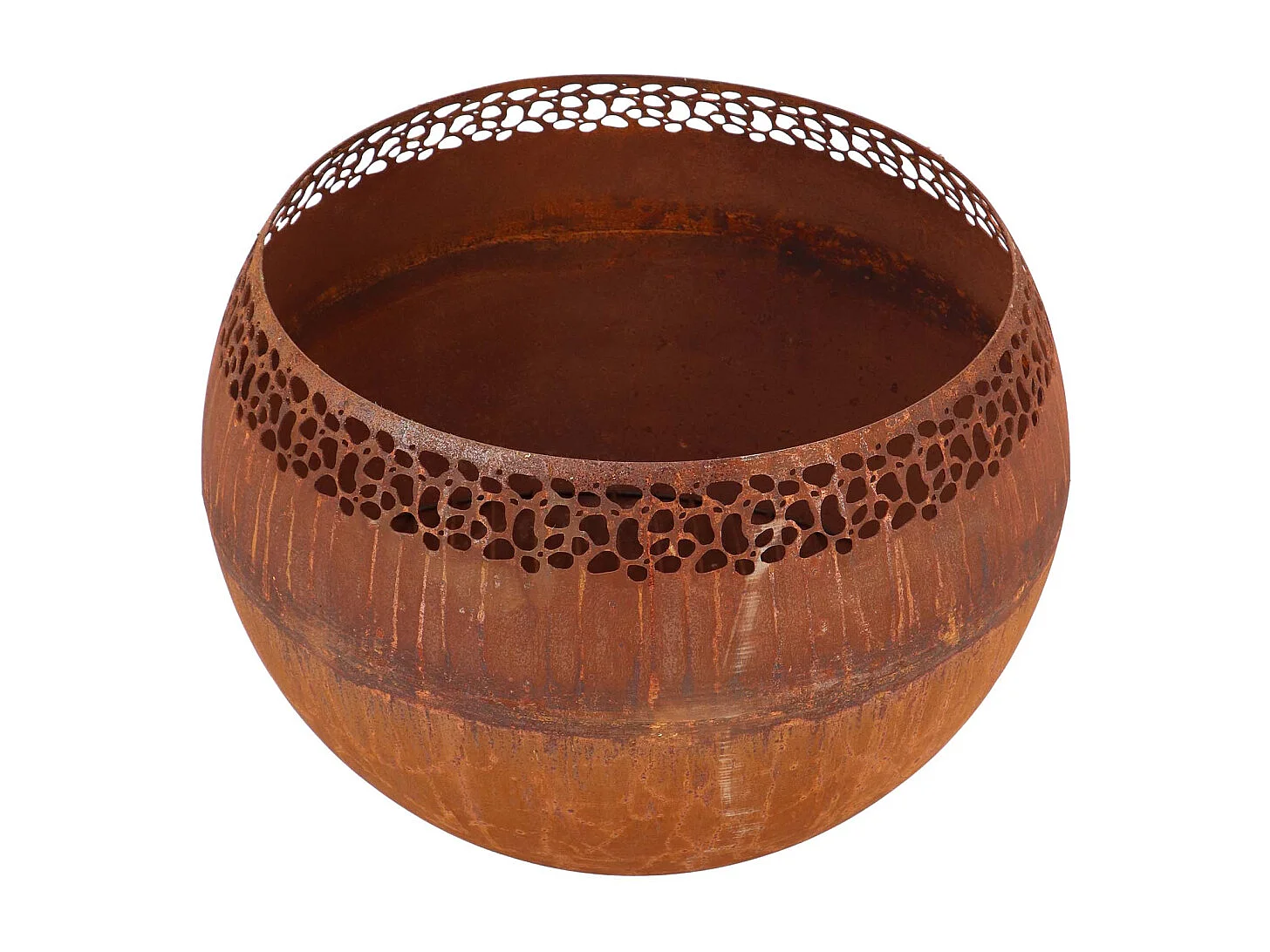 Bol à feu boule moucheté Rouille