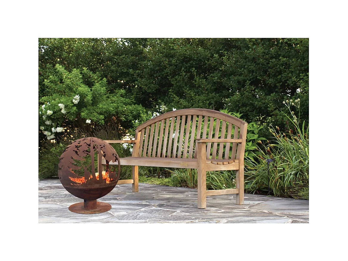 Foyer à coupe Laser 57,5 x 57,5 x 66 cm Rouille FF261