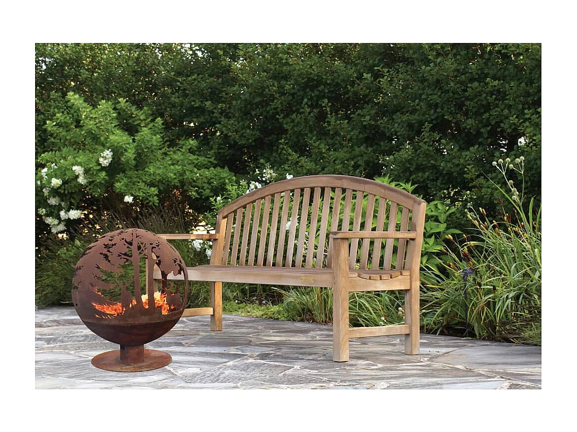 Foyer à coupe Laser 57,5 x 57,5 x 66 cm Rouille FF261