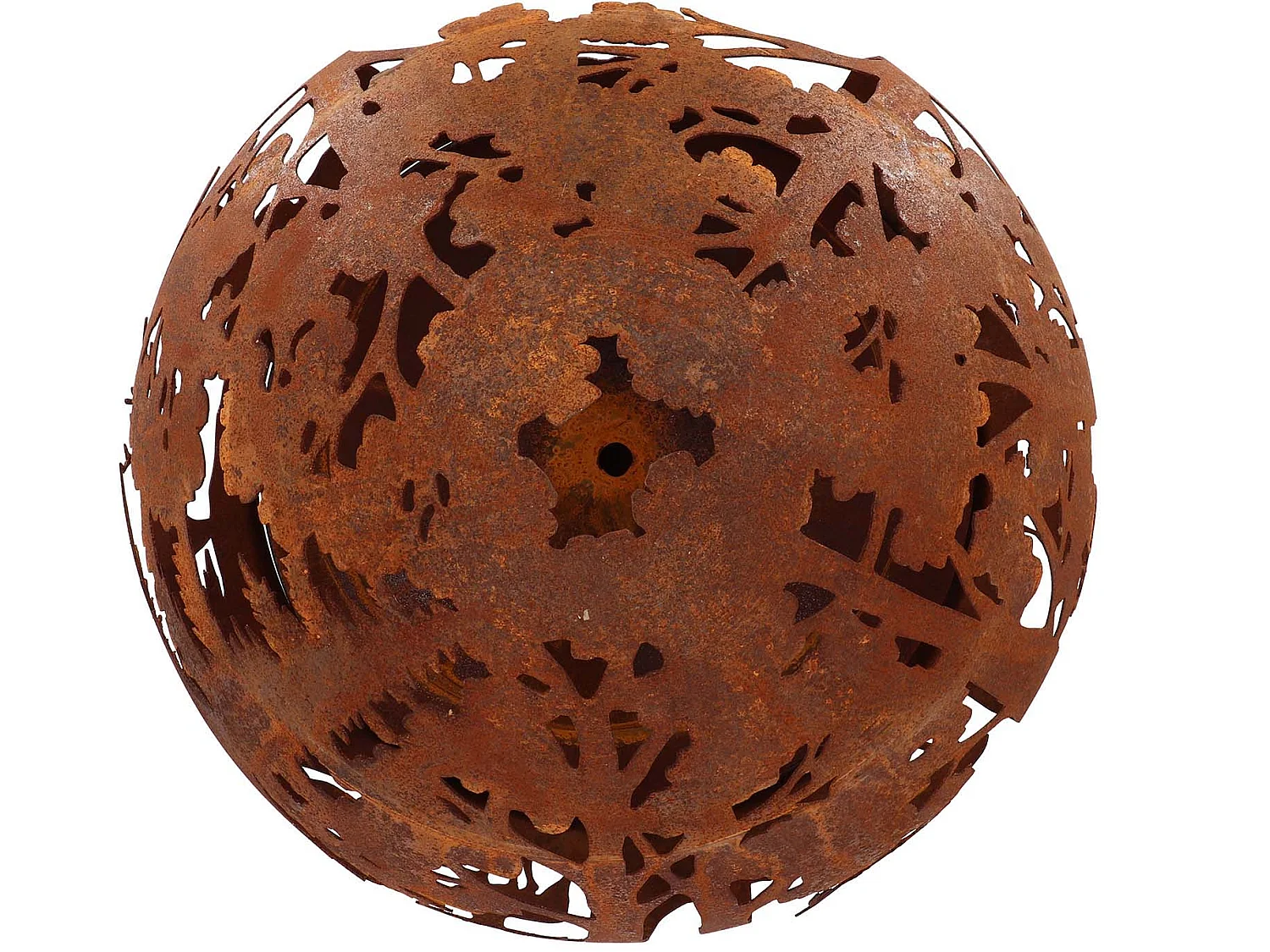 Foyer à coupe Laser 57,5 x 57,5 x 66 cm Rouille FF261