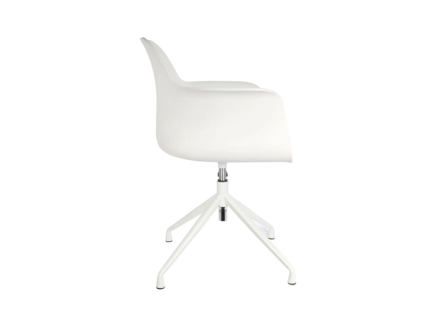 Fauteuil Pivotant Chicago Blanc - Lot De 2 Blanc