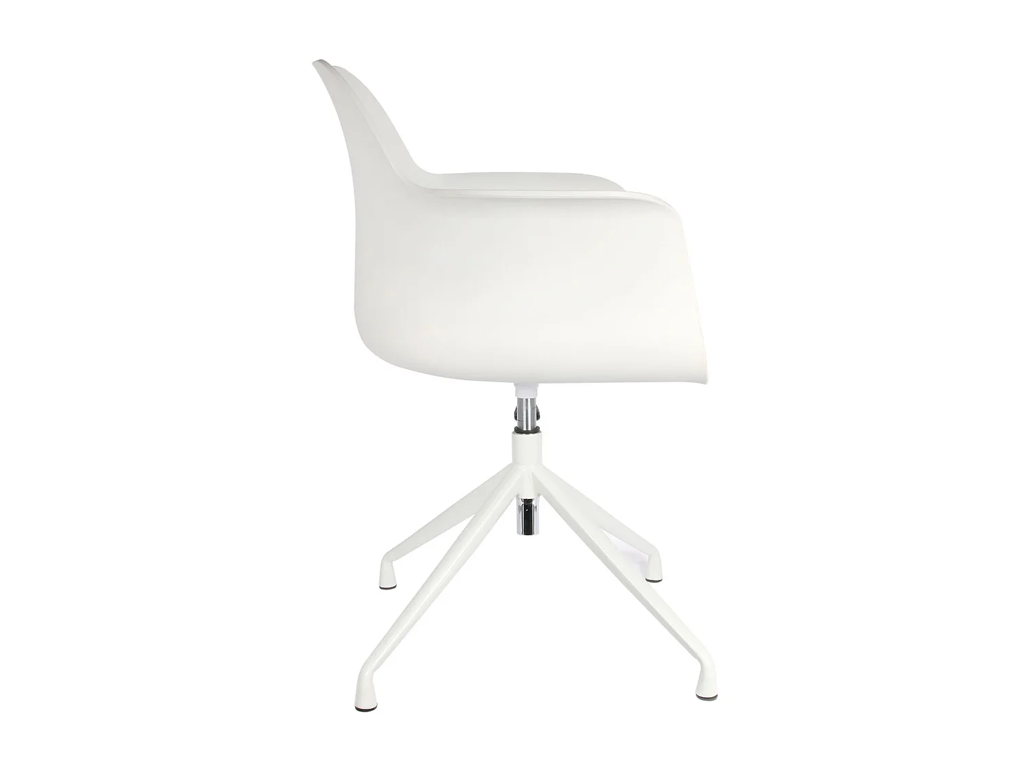 Fauteuil Pivotant Chicago Blanc - Lot De 2 Blanc