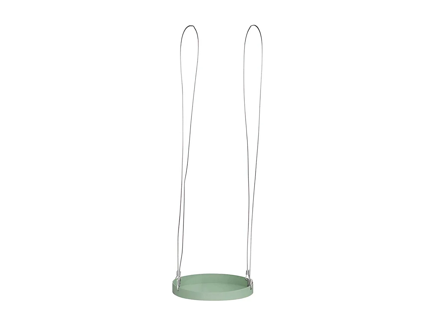 Support à plantes rond à suspendre vert Diamètre de 24 cm