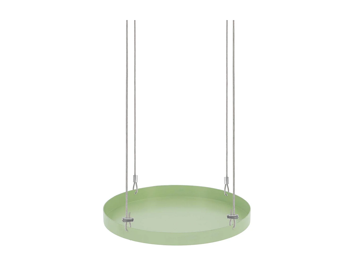 Support à plantes rond à suspendre vert Diamètre de 24 cm