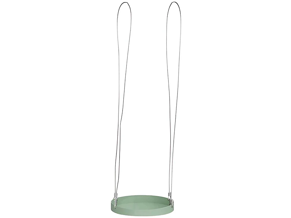Support à plantes rond à suspendre vert Diamètre de 24 cm