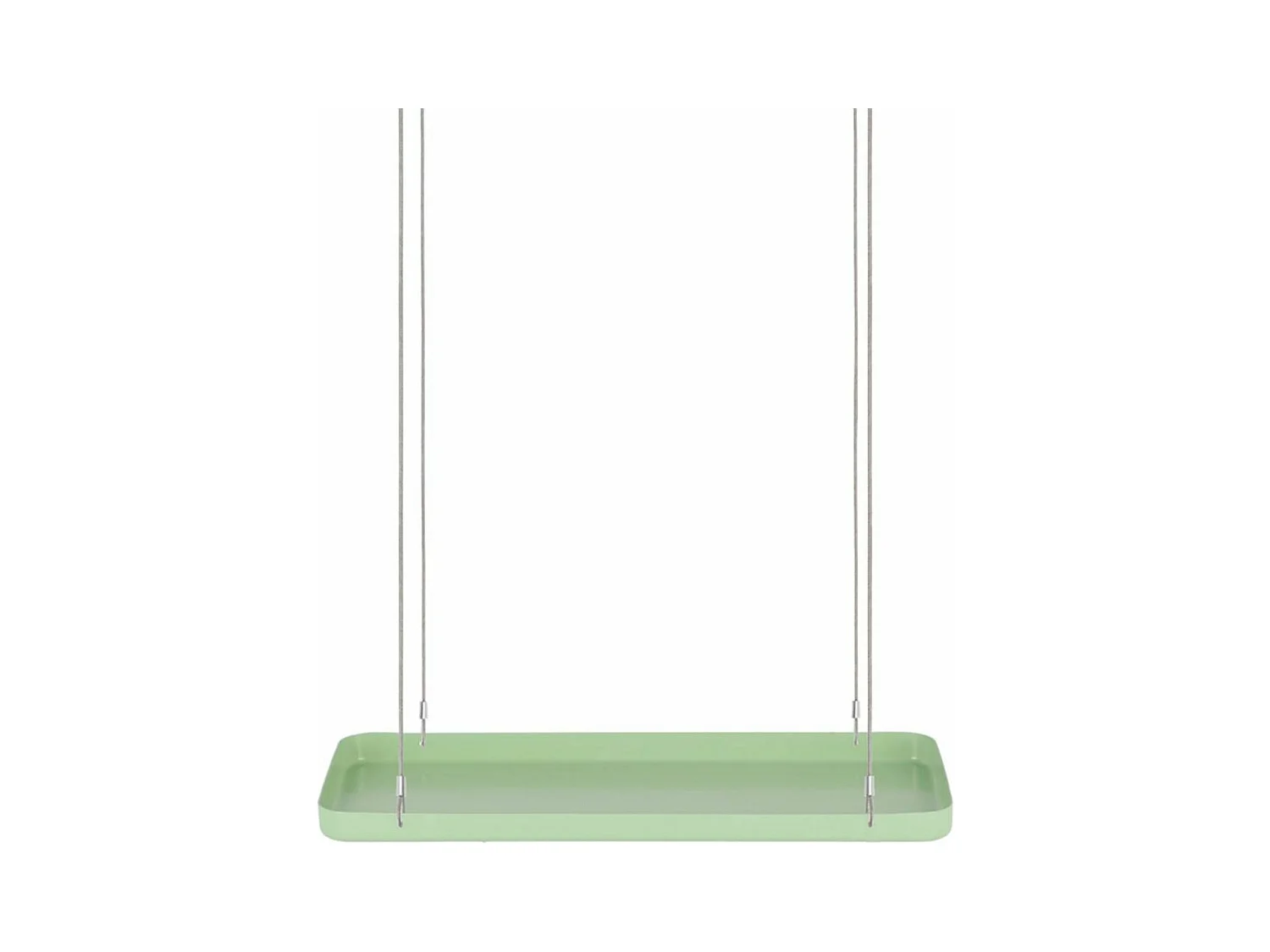 Support à plantes rectangulaire à suspendre vert Longueur de 38 cm