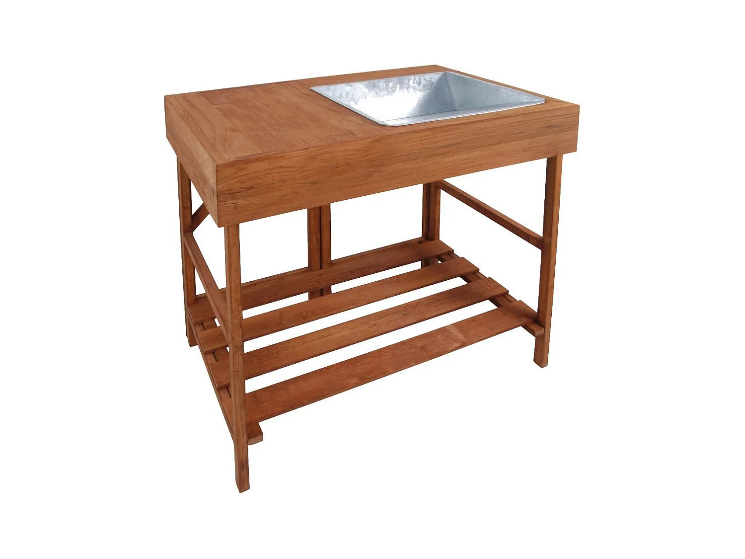 Table à rempoter en bois feuillus