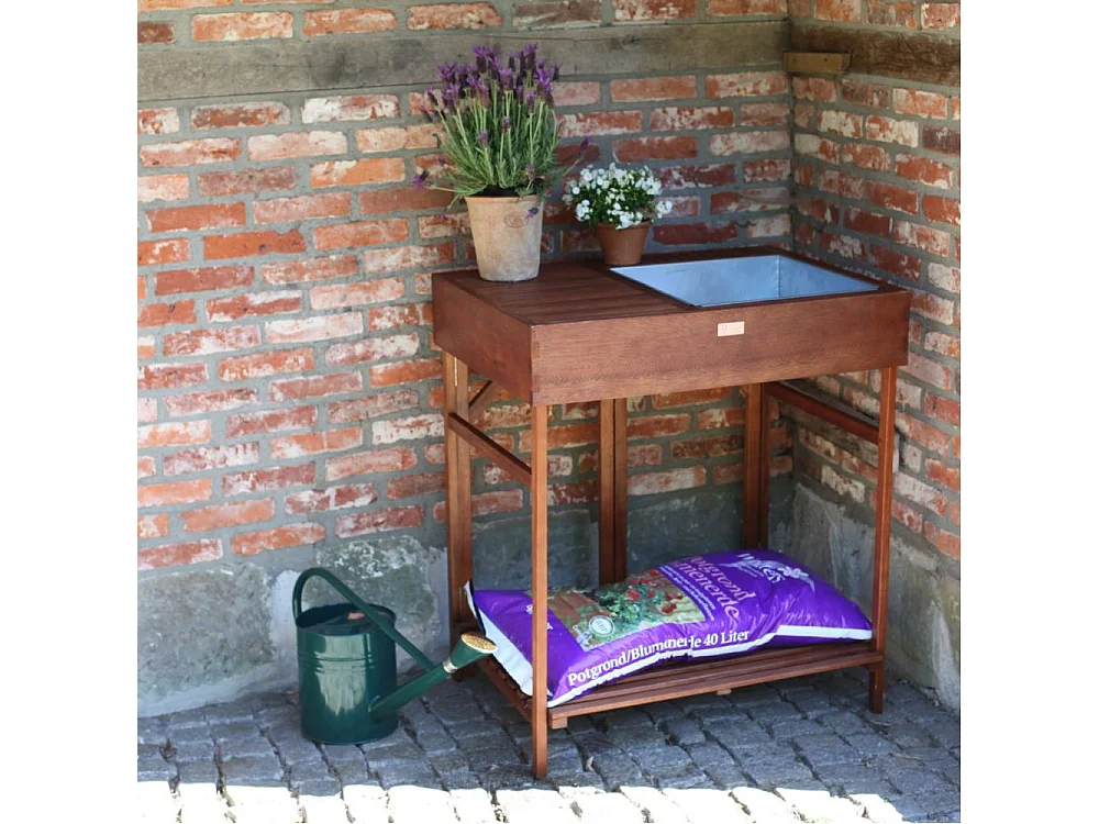 Table à rempoter en bois feuillus