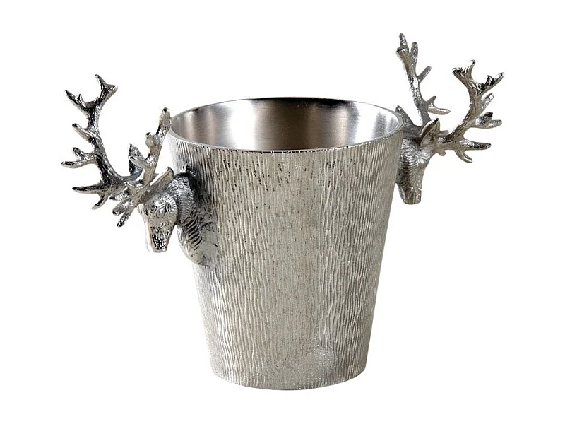 Seau à champagne cerf en aluminium