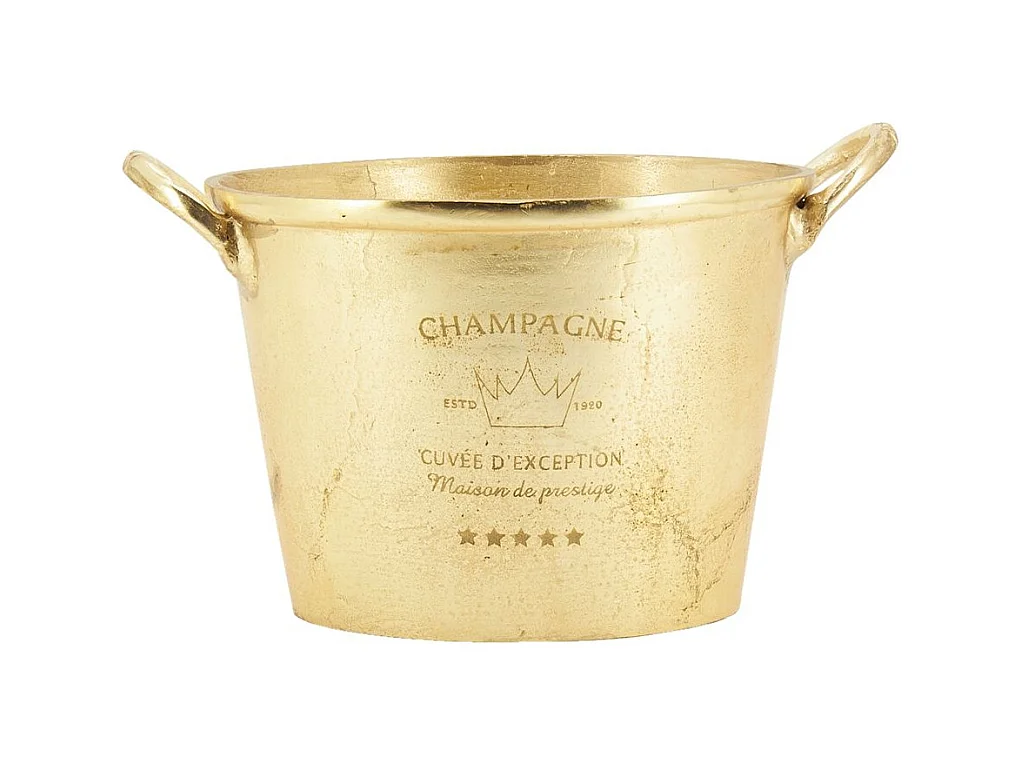Seau à champagne doré