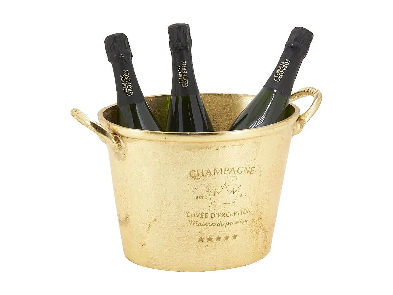 Seau à champagne doré