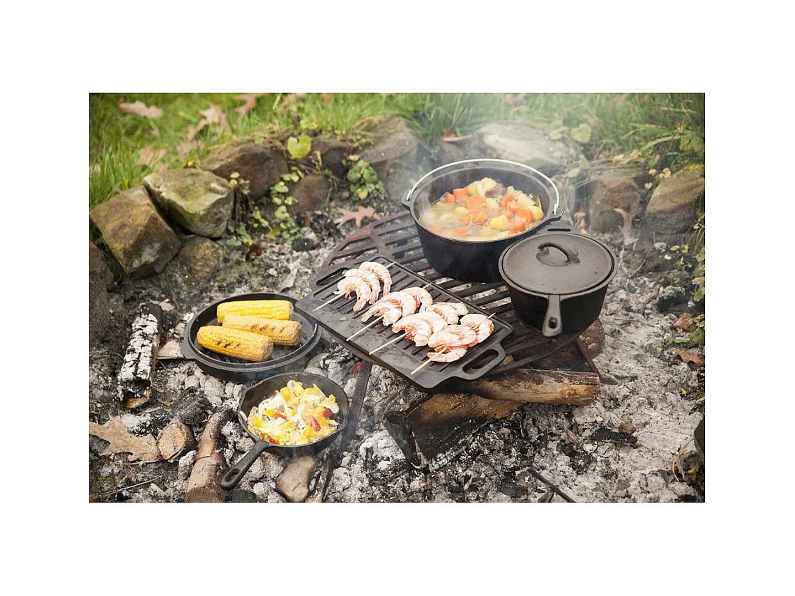Juego de cocina para fogatas de 7 piezas